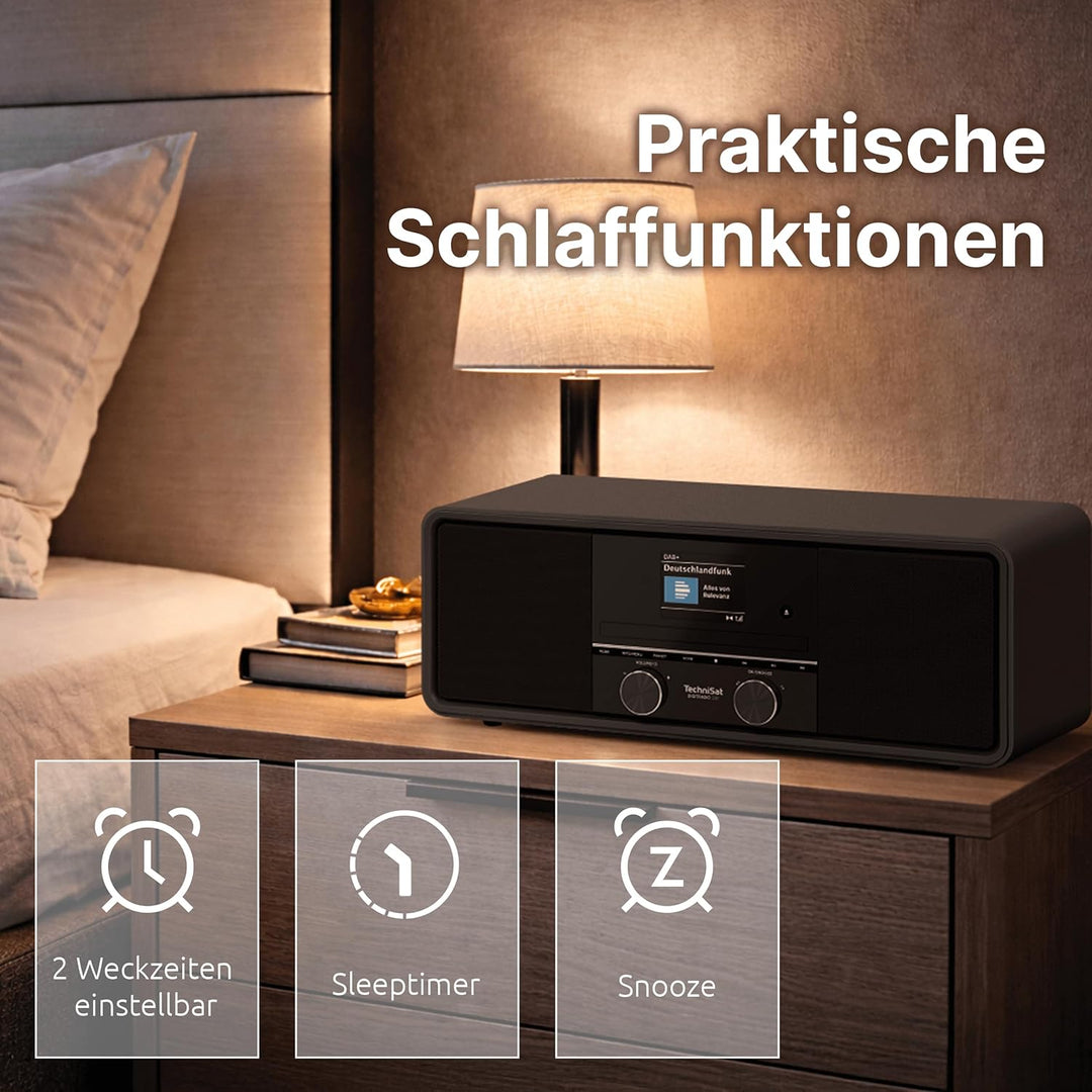 TechniSat DIGITRADIO 330 - DAB+ UKW Stereo Radio mit CD-Player (Bluetooth 5.3, USB MP3-Wiedergabe un