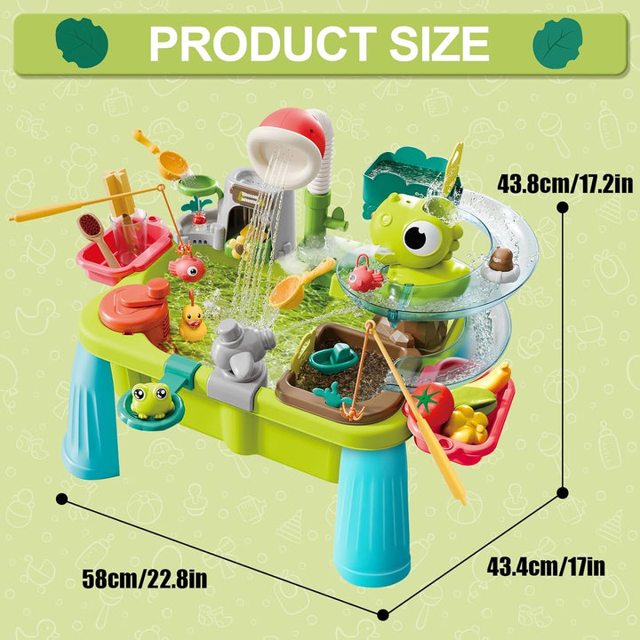 deAO Wasserspieltisch für Kinder, Sand und Wassertisch Spielzeug mit Automatischer Zirkulationspumpe