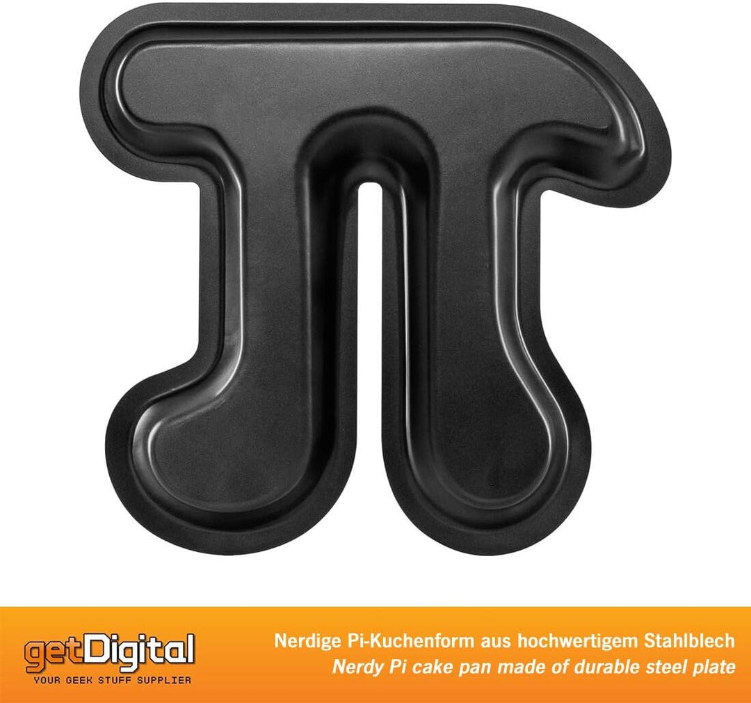 getDigital Pi Kuchenform - Metall-Backform mit Antihaft-Beschichtung für Nerds, Naturwissenschaftler