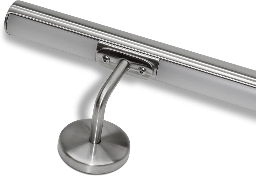 Treppengeländer aus Edelstahl mit mehrfarbigen LEDs (60 cm, Handlauf mit Vorbereitung für LED) 60 cm