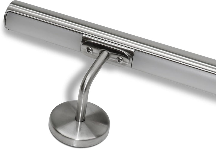 Treppengeländer aus Edelstahl mit mehrfarbigen LEDs (60 cm, Handlauf mit Vorbereitung für LED) 60 cm