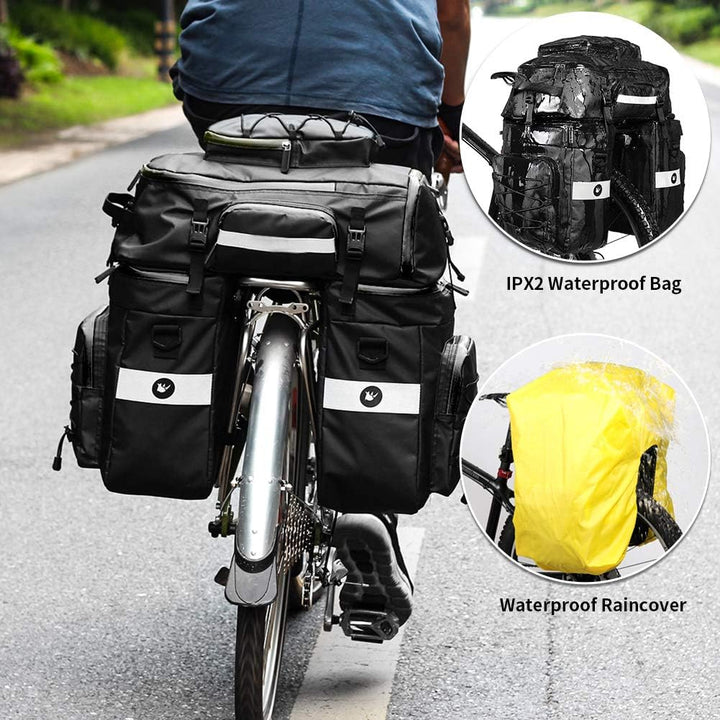 PELLOR Fahrradtasche Multifunction Radfahren Gepäckträger Tasche Reissfest Gross Gepäcktaschen mit R