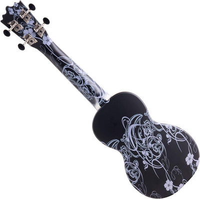 Classic Cantabile BeachBuddy "Black Beauty" Sopran Ukulele aus ABS Material (Uke, Hawaii Gitarre, PV