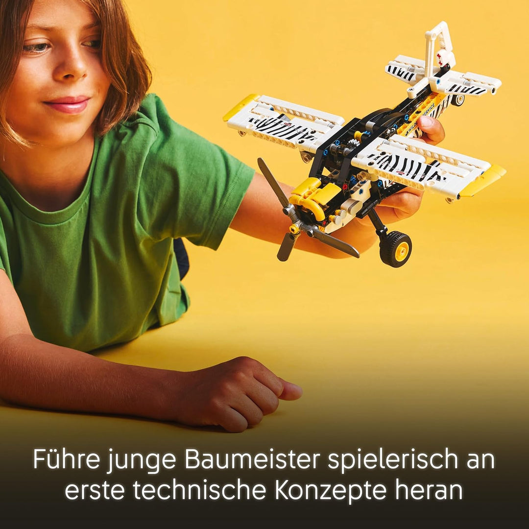 LEGO Technic Propellerflugzeug, Baubares Flugzeug Spielzeug für Kinder, Geschenk für Jungen und Mädc