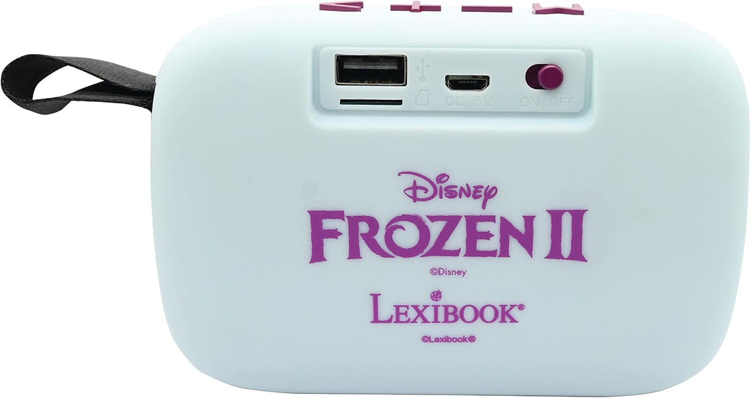 Lexibook Disney Die Eiskönigin - Tragbarer Bluetooth-Lautsprecher, Kabelloser, USB, TF-Karte, Akku,