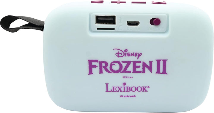 Lexibook Disney Die Eiskönigin - Tragbarer Bluetooth-Lautsprecher, Kabelloser, USB, TF-Karte, Akku,