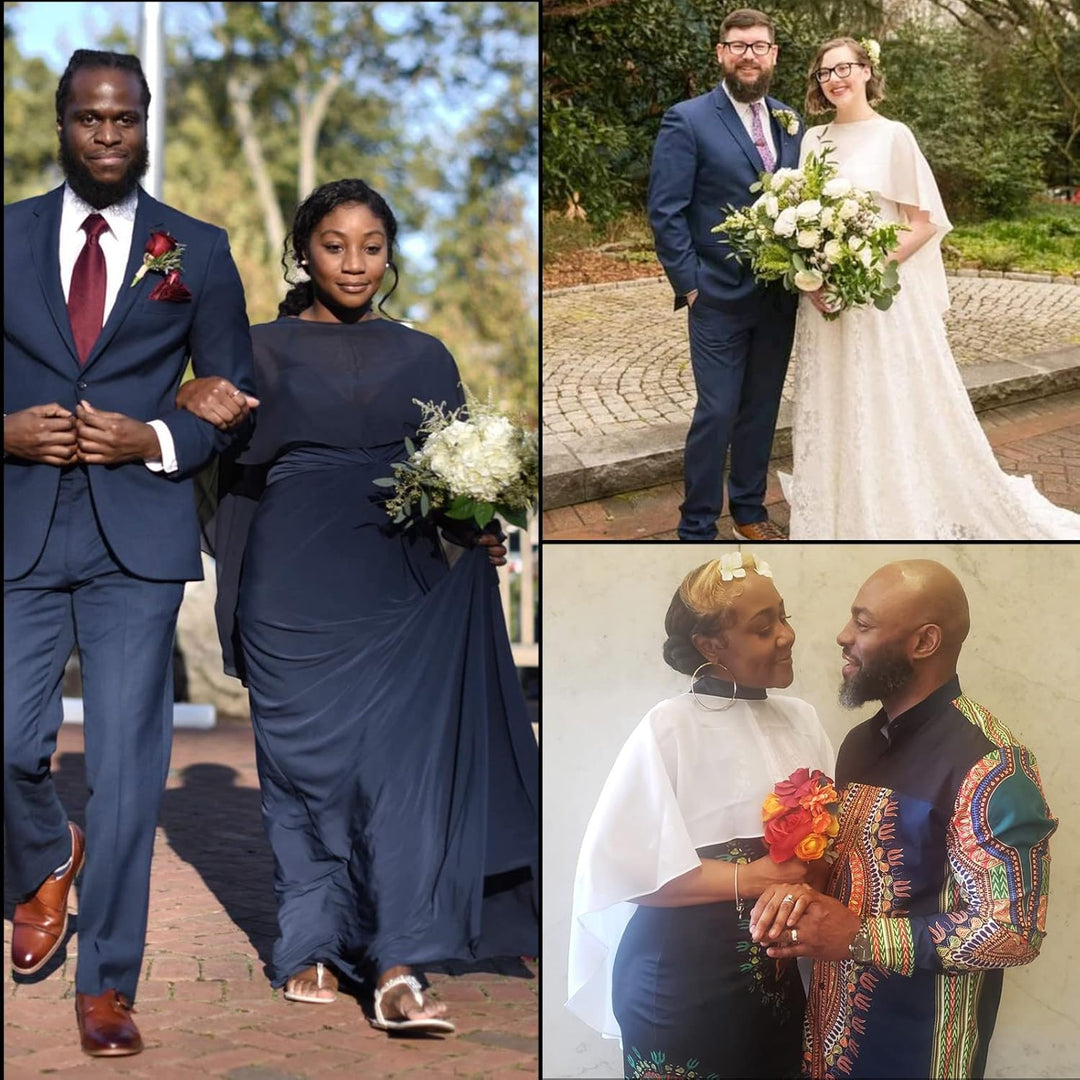 Ladiery Sheer Chiffon Capes Weiche Capelets für Frauen, leichte Tücher und Wraps für Abendpartykleid