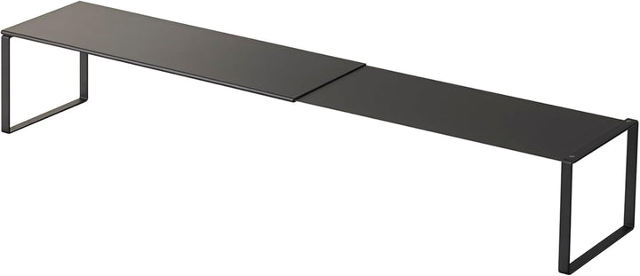 YAMAZAKI 2573 FRAME Ausziehbares Schuhregal, schwarz, Stahl, minimalistisch, 12 x 34-60 x 10 cm (L x