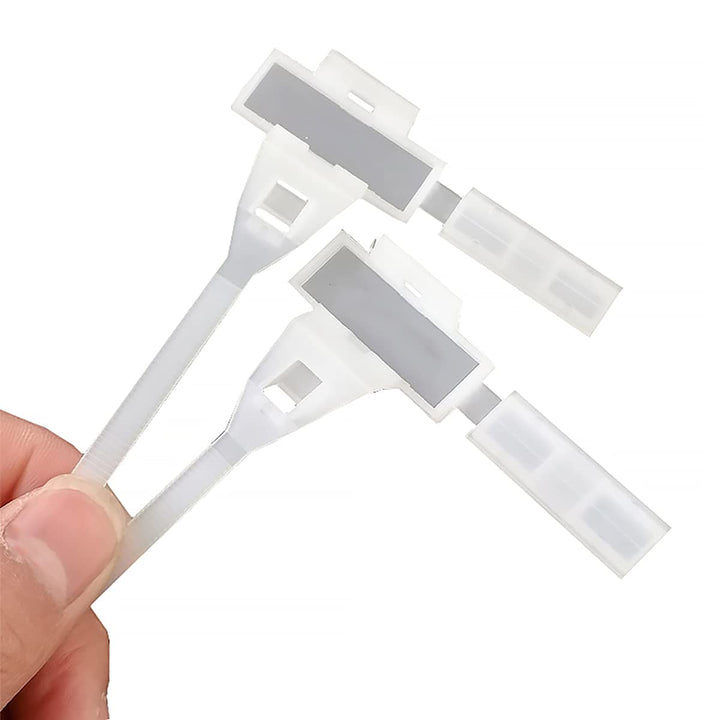 100 Stück Nylon-Kabelbinder, selbstschliessende Kabelschilder zum Beschreiben von Ethernet-Etiketten