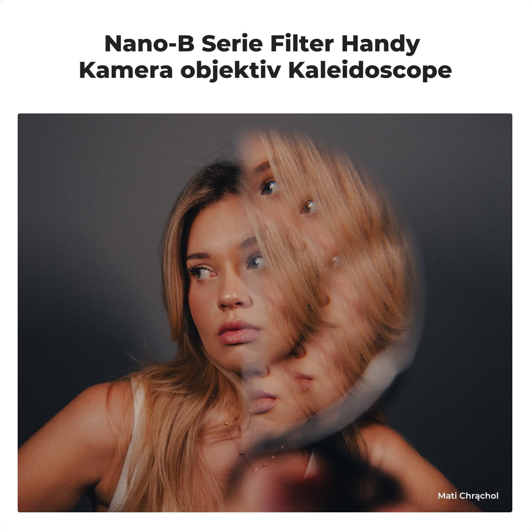 K&F Concept Nano-B Serie 100mm Handheld Halbkreis Kaleidoscope Filter, Halbkreisprisma Effektfilter,