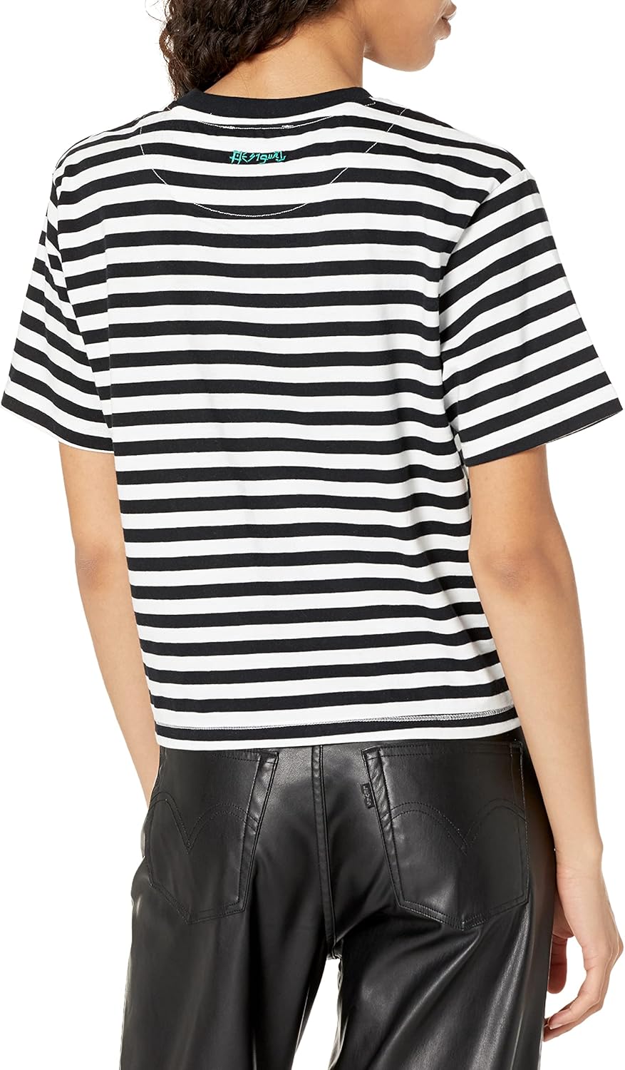 Desigual Damen T-Shirt XXL Schwarz, XXL Schwarz