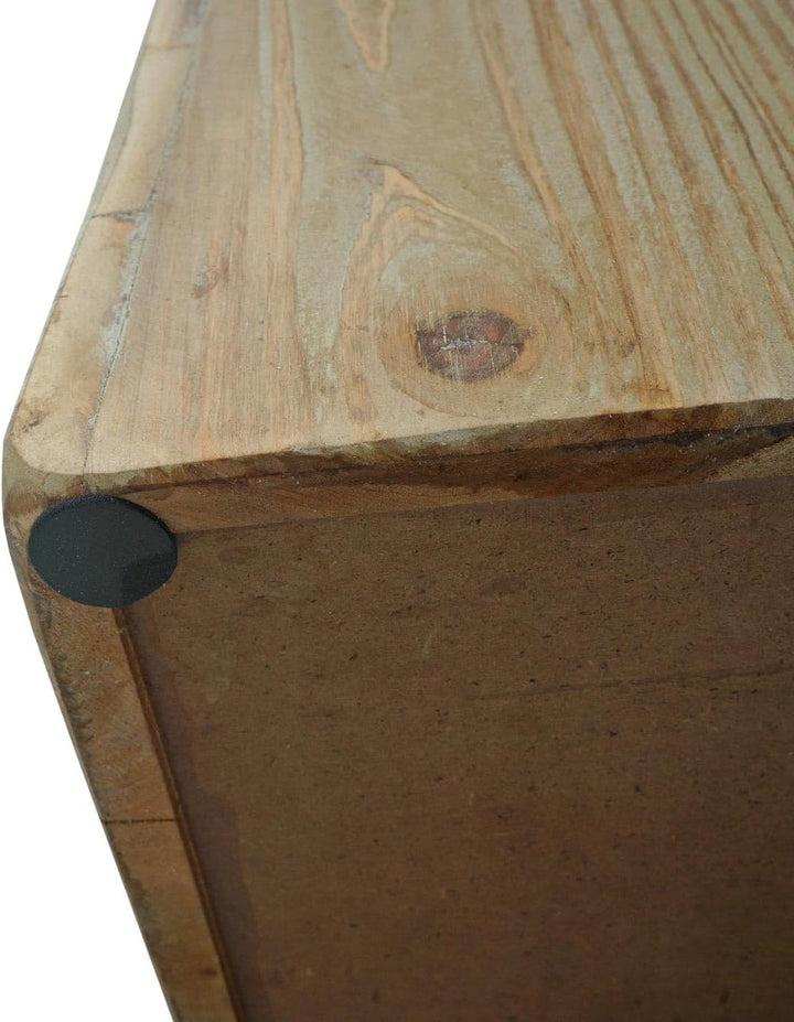 Barhocker HWC-L76, Barstuhl Tresenhocker, Industrial Massiv-Holz MVG-Zertifiziert, Natur mit Metall-