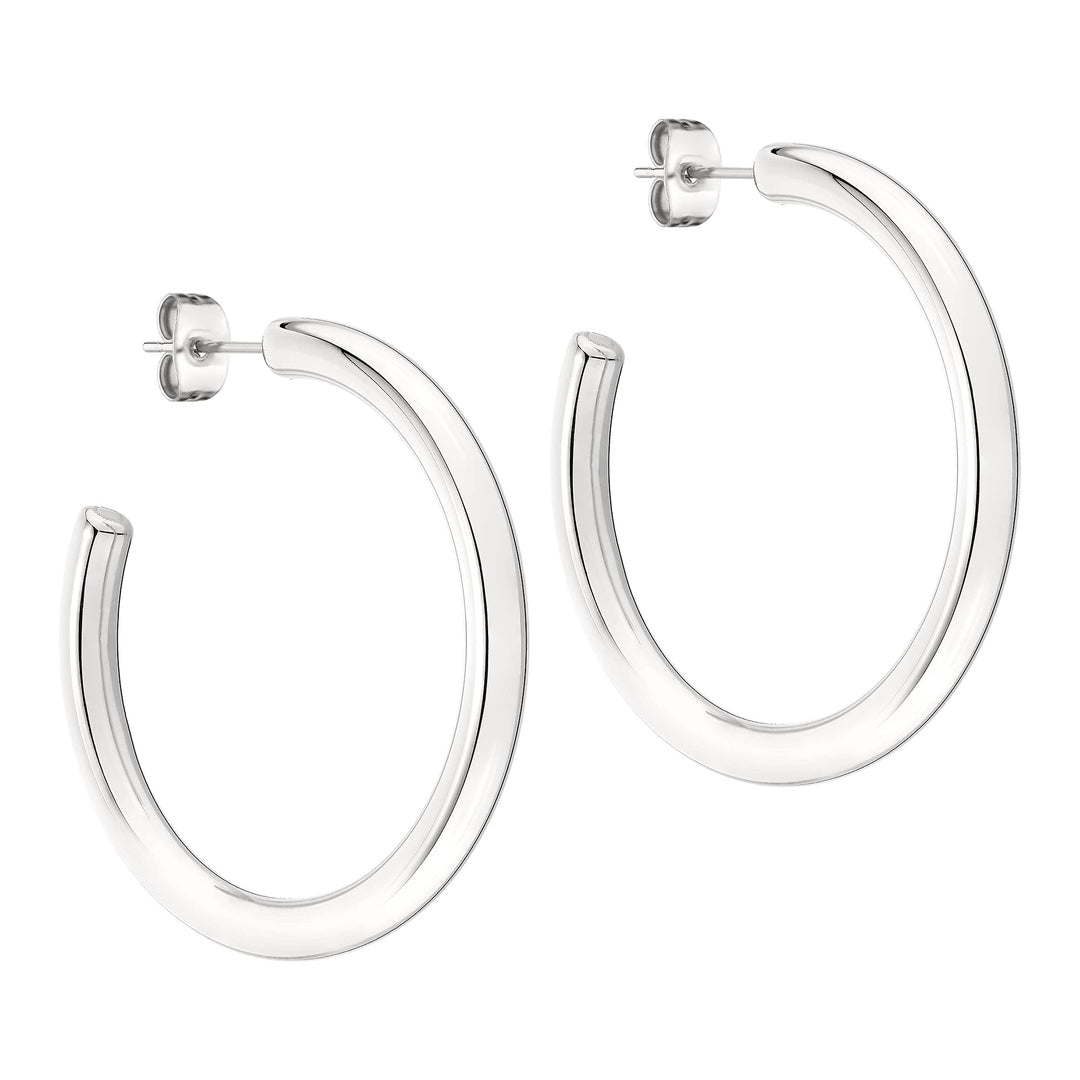 LIEBESKIND Creolen LJ-0902-E-40 IP Roségold Silber, Silber