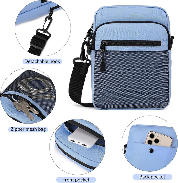 Lohol Klein Umhängetasche für Herren &amp; Damen, Schultertasche Messenger Bag Sling Tasche Crossbody Ta