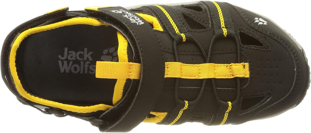 Jack Wolfskin Unisex Kinder Sun Climber K Sandale 26 EU Black Burly Yellow Xt, 26 EU Black Burly Yel