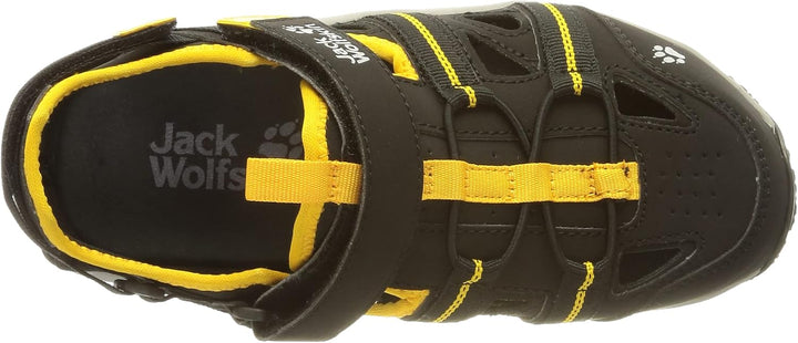 Jack Wolfskin Unisex Kinder Sun Climber K Sandale 26 EU Black Burly Yellow Xt, 26 EU Black Burly Yel