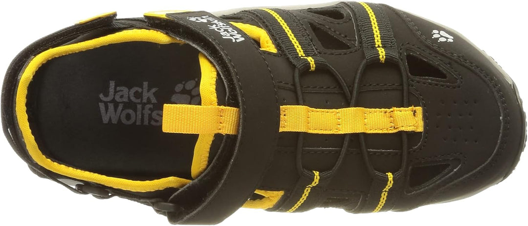 Jack Wolfskin Unisex Kinder Sun Climber K Sandale 26 EU Black Burly Yellow Xt, 26 EU Black Burly Yel