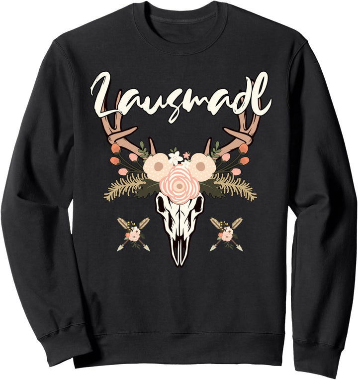 Lausmadl lustiges Oktoberfest kleidung Tracht Ersatz Wiesen Sweatshirt