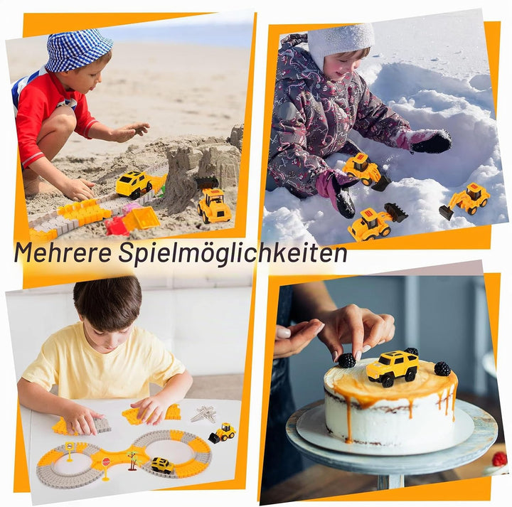 Kinderspielzeug ab 2 3 4 5 6 Jahre, Rennbahn Kinder Geschenk 2-6 Jahre Junge Autorennbahn Spielzeug