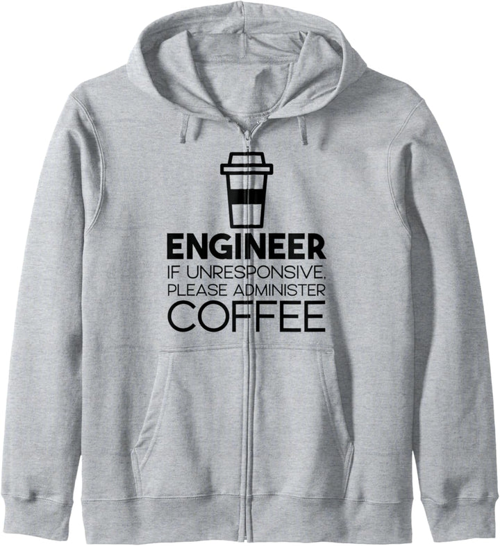 Ingenieur Wenn nicht reagiert, verabreichen Sie bitte Kaffee Kapuzenjacke