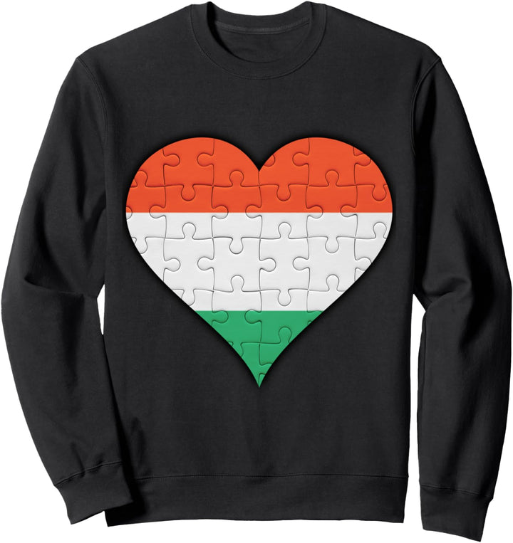 Ungarn Ungarische Flagge Herz Sweatshirt