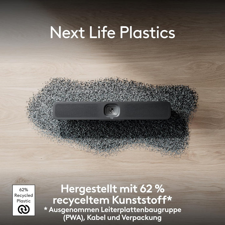 Logitech MeetUp 2 All-in-one USB Conference Room Camera, Compact Video Bar with Built-in AI Function