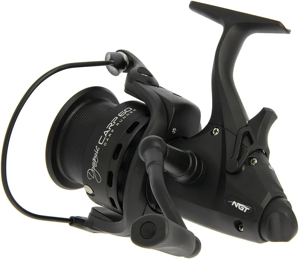 NGT Dynamic 60 - 10BB Carp Runner Reel mit Ersatzspule | Angelrolle