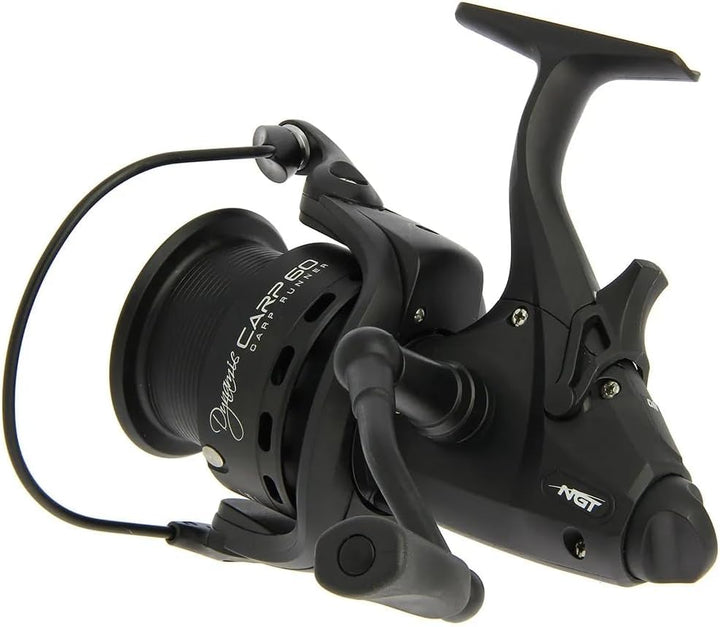 NGT Dynamic 60 - 10BB Carp Runner Reel mit Ersatzspule | Angelrolle