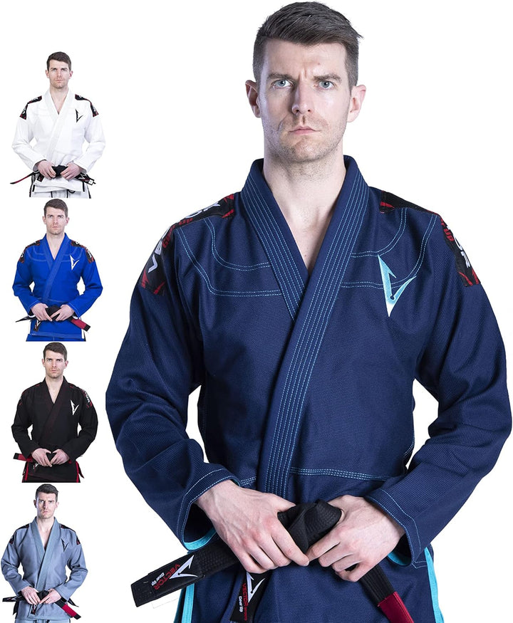 Vector Brazilian Jiu Jitsu (BJJ) Gi Kimono, vorgeschrumpft, geringes Gewicht, in Pearl-Weave gewebt,
