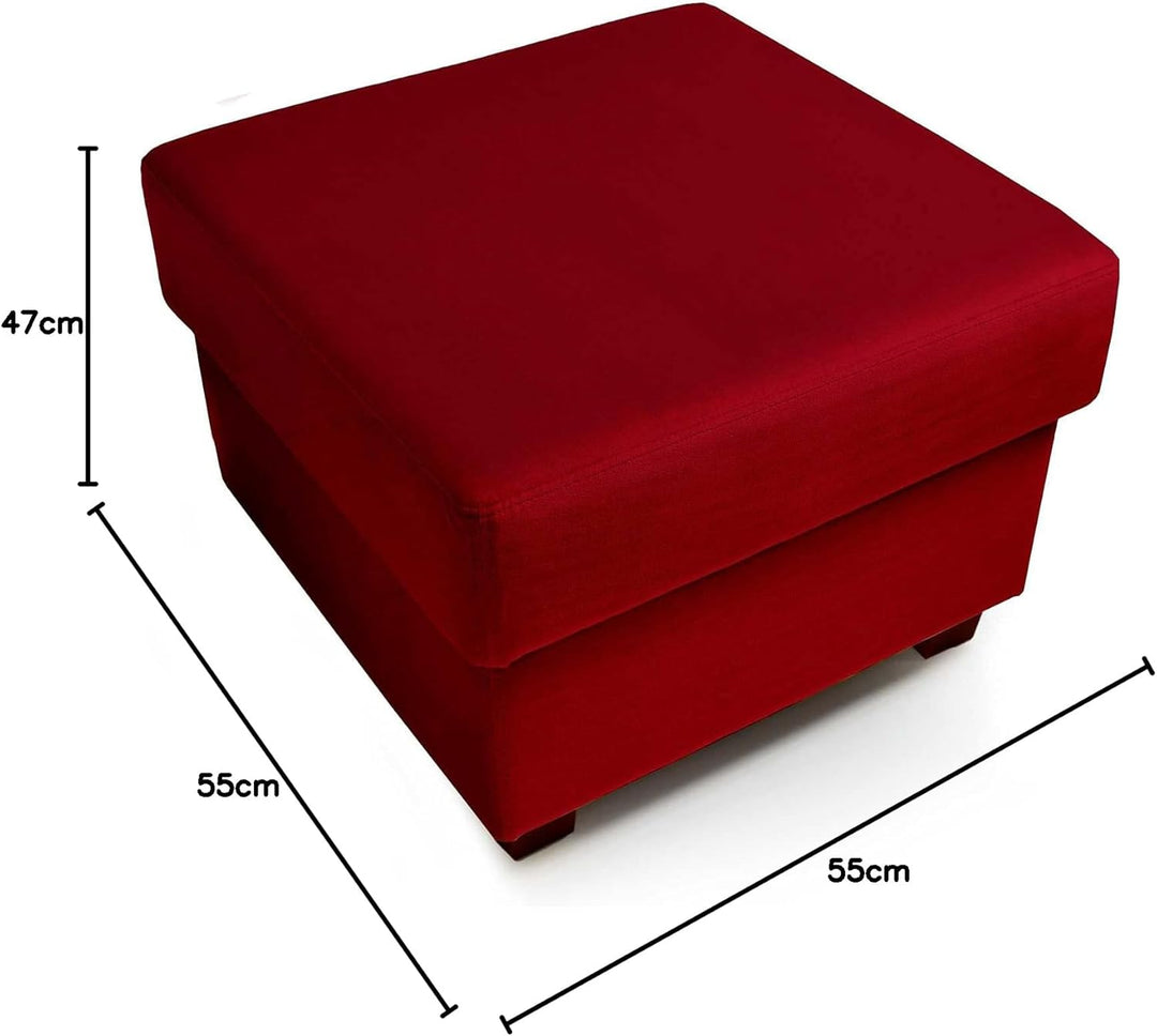 Comfort-Pur Martin Sitzpuff Sitzpouf Puff Pouf Sitzhocker mit Stauraum Fusshocker Sitztruhe Sitzwürf