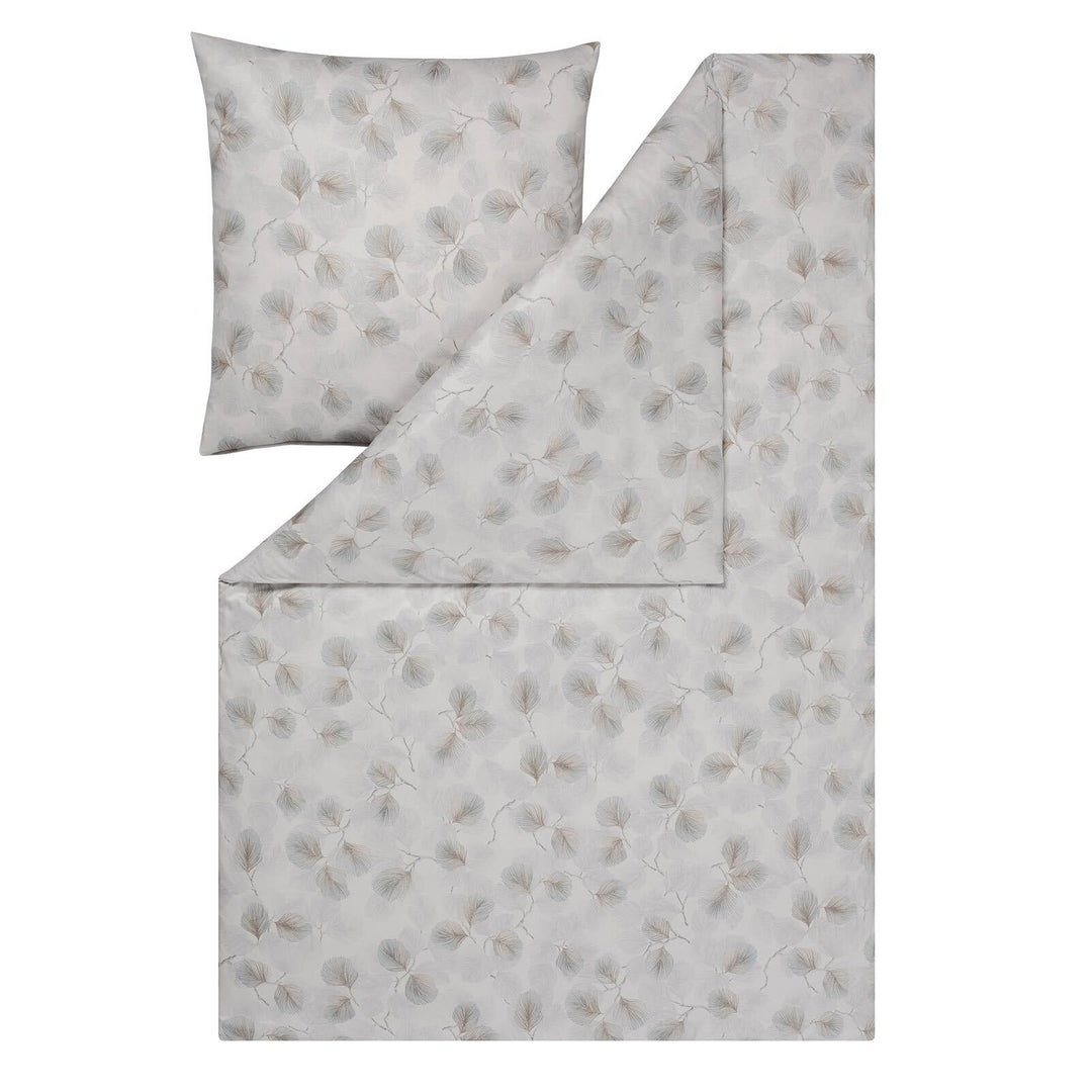 ESTELLA Mako Interlock Jersey Bettwäsche Rebecca Silber 1 Bettbezug 155 x 220 cm + 1 Kissenbezug 80