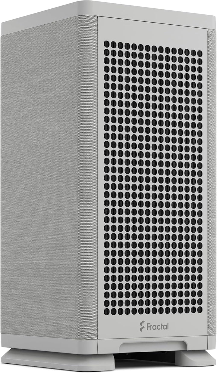 Fractal Design Mood Light Gray PC Case - Sleek Fabric Design, 180mm Top Fan, Conceals 325mm Graphics