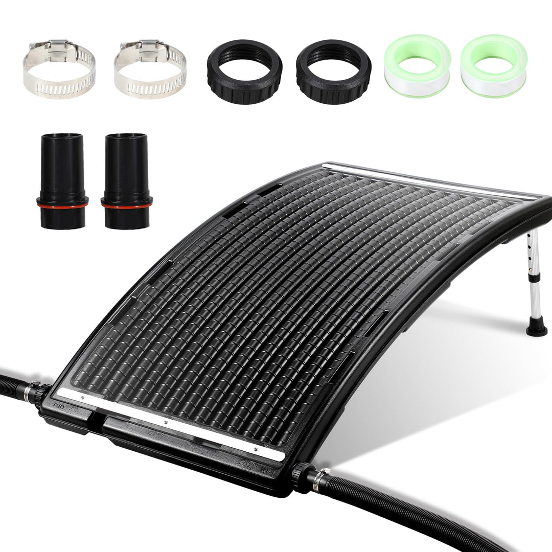 Fiqops Sonnenkollektor Solar Poolheizung 110 x 69 x 14 cm Solarheizung Pool Heizungen Solaranlage fü