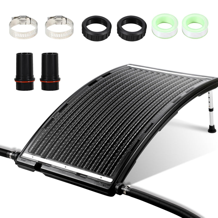 Fiqops Sonnenkollektor Solar Poolheizung 110 x 69 x 14 cm Solarheizung Pool Heizungen Solaranlage fü