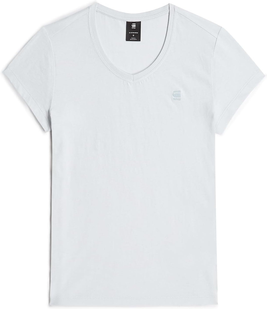 G-Star Damen Eyben Slim V-Neck Top 2.0 XXS Blau (Plumbago D24533-4107-7169), XXS Blau (Plumbago D245