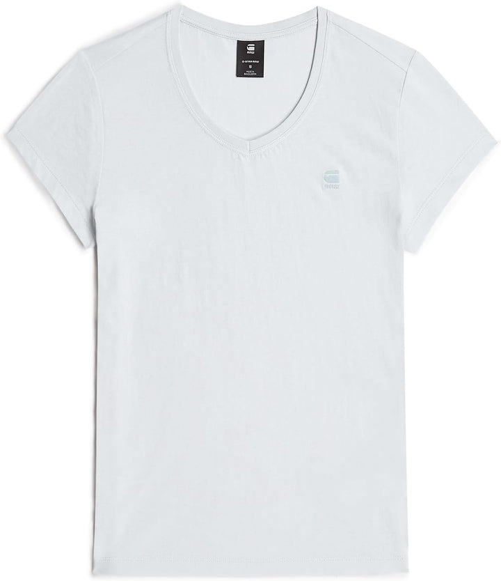 G-Star Damen Eyben Slim V-Neck Top 2.0 XXS Blau (Plumbago D24533-4107-7169), XXS Blau (Plumbago D245