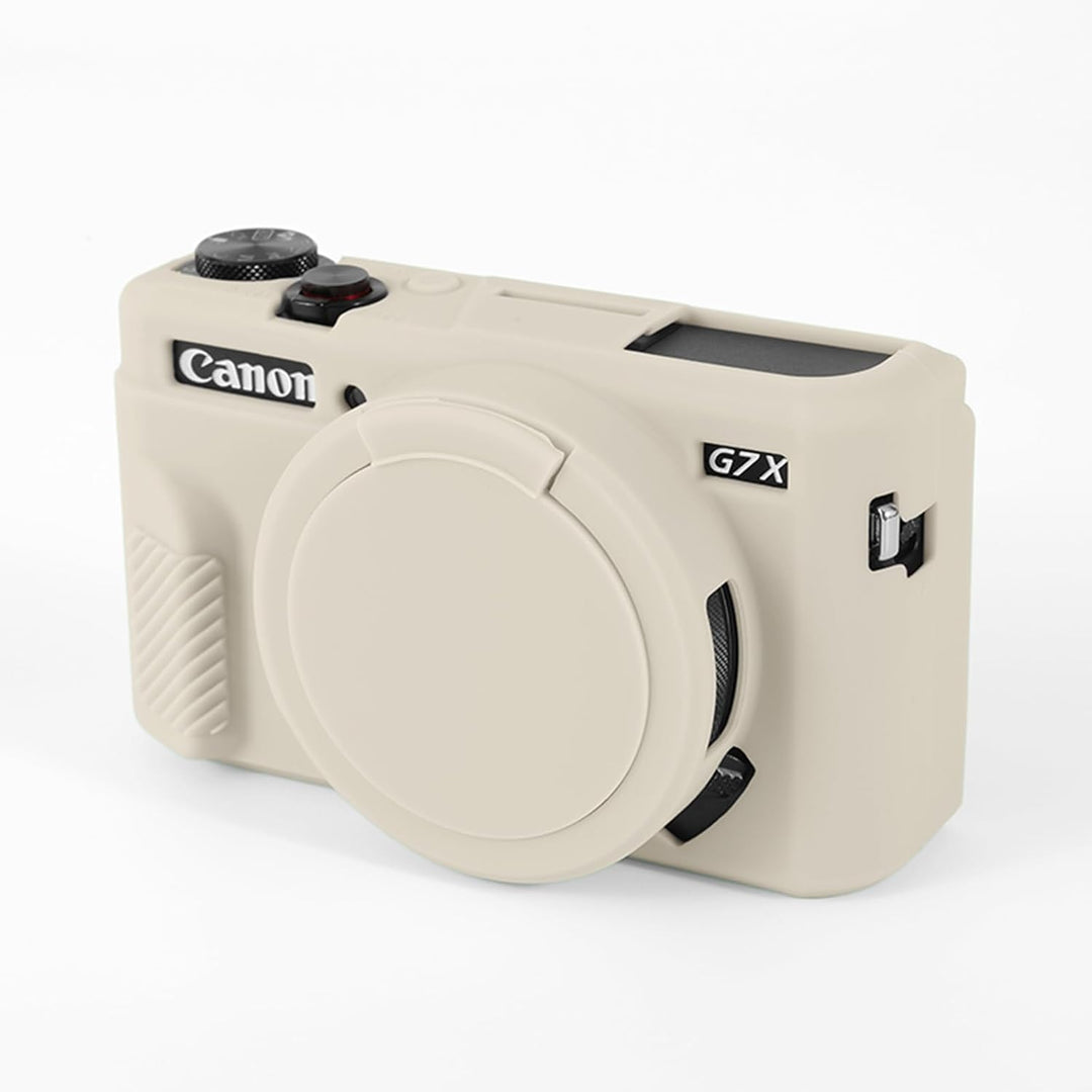 G7X II Kameratasche & LCD-Displayschutz-Zubehör-Set, weiche Silikonhülle für Canon Powershot G7X Mar