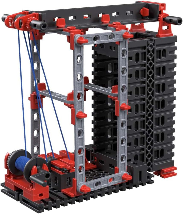 fischertechnik 564071 PROFI Statics-der Architektur Baukasten für Statik Grundlagen, Schwarz, 32 x 8