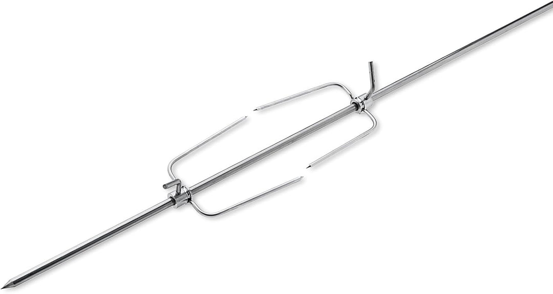 Rotisserie Set 75cm aus Europäischem Edelstahl, Grillspiess, Drehspiess
