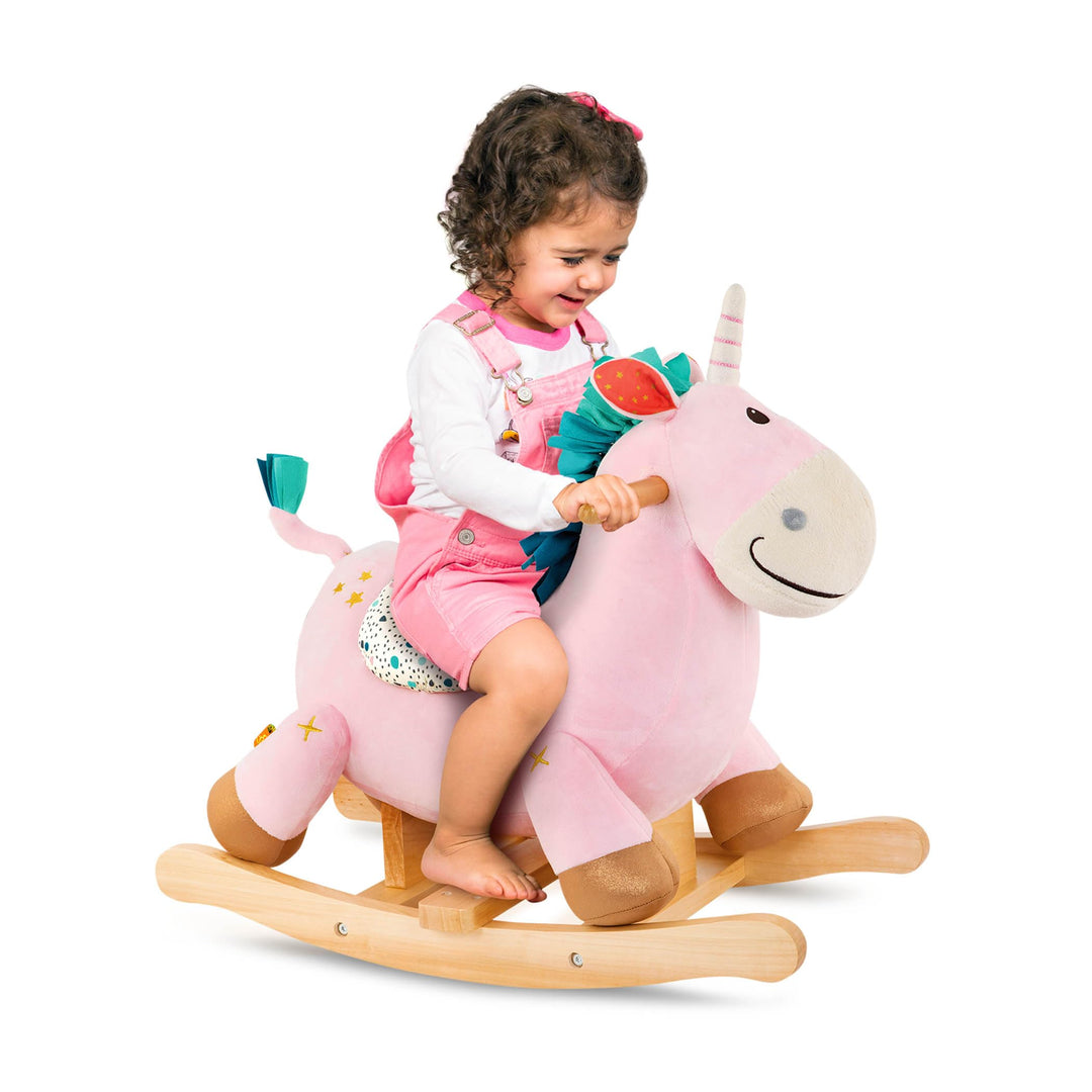 B. toys - Rodeo Rocker - Cleo - Einhorn-Wippe - Einhorn-Schaukelspielzeug - Hölzernes Aufsitzfahrzeu