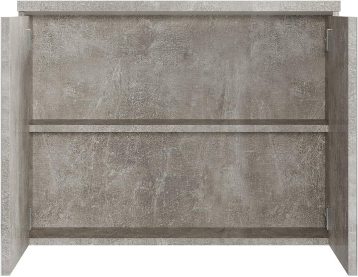 Spiegelschrank Paso 80cm Beton Grau - Schrank Spiegelschrank Spiegel Badezimmer Badmöbel Set Hängesc