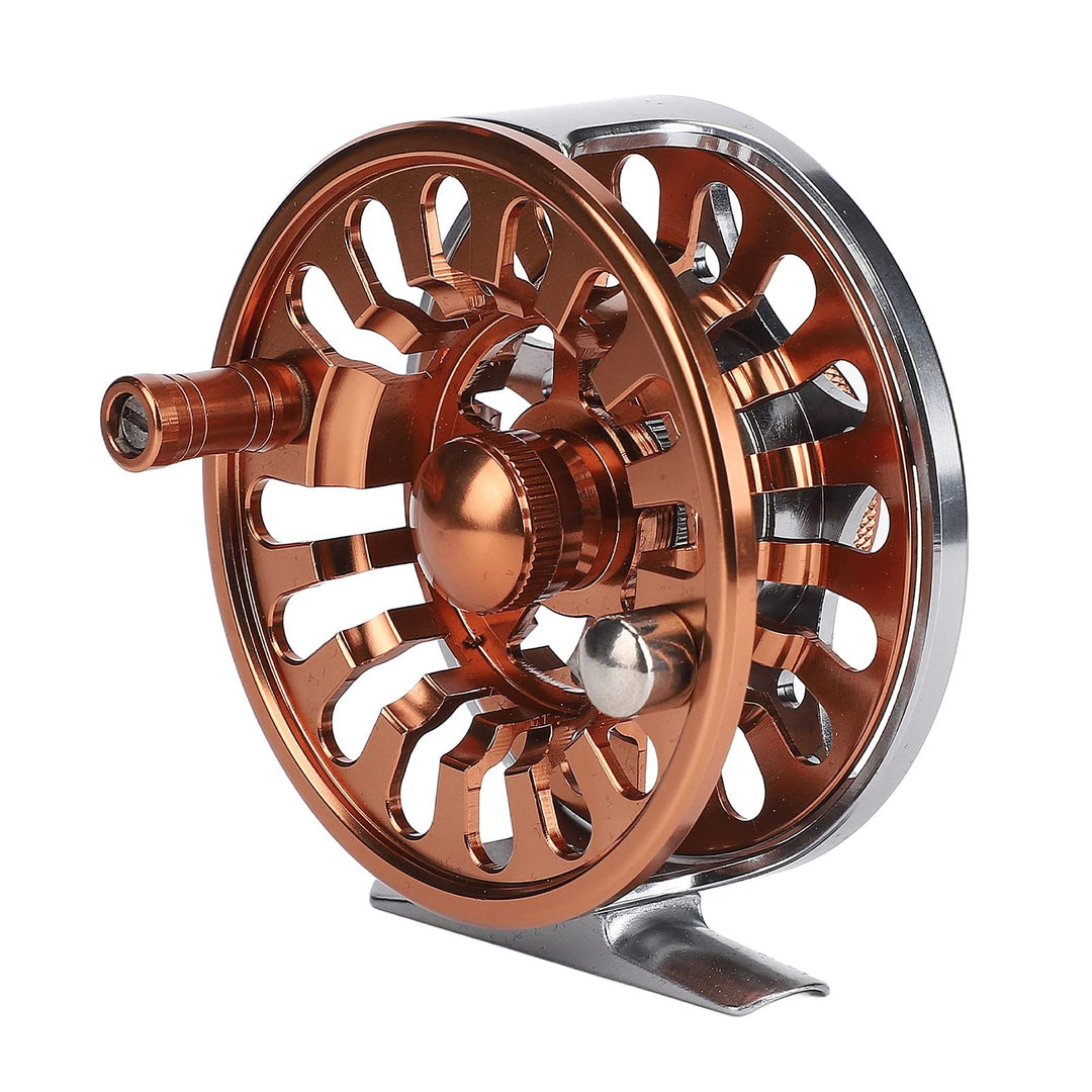 Alomejor Doppelte Farbe 5/6 Fliegenrollen CNC-gefräste Aluminiumlegierung 3 Lager Fliegenfischerrad
