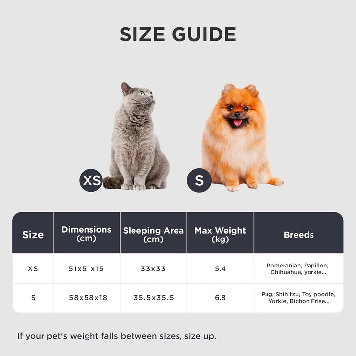 BEDSURE orthopädisches Katzen Bettchen - Flauschiges Donut 51x51x15cm rundes Katzensofa mit waschbar