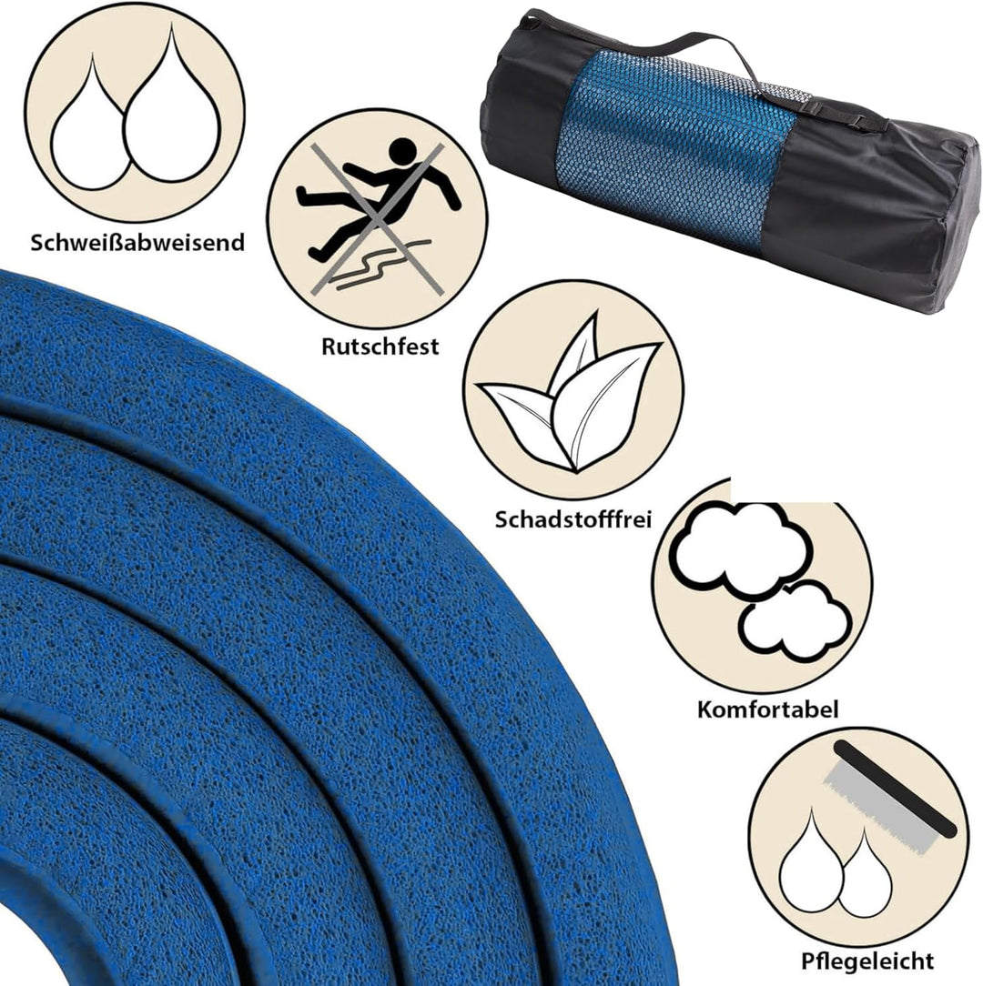 Yogamatte, Fitnessmatte Rutschfest Und Trainingsmatte, Yoga Matte Dicker, Sportmatte Dicke, Gym Matt