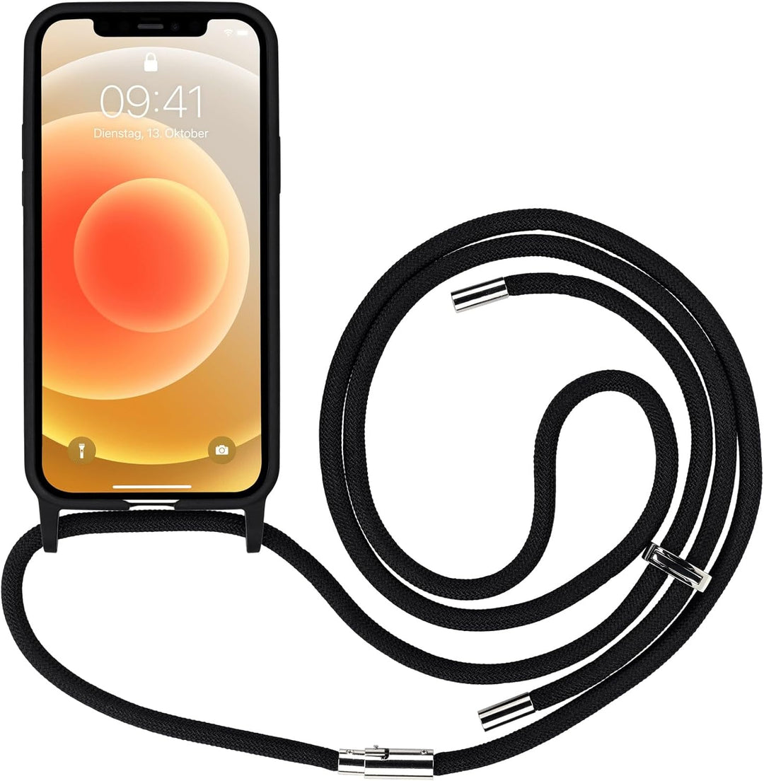 Artwizz HangOn Case kompatibel mit iPhone 12/12 PRO (6.1') - Elastische Schutzhülle aus Silikon als