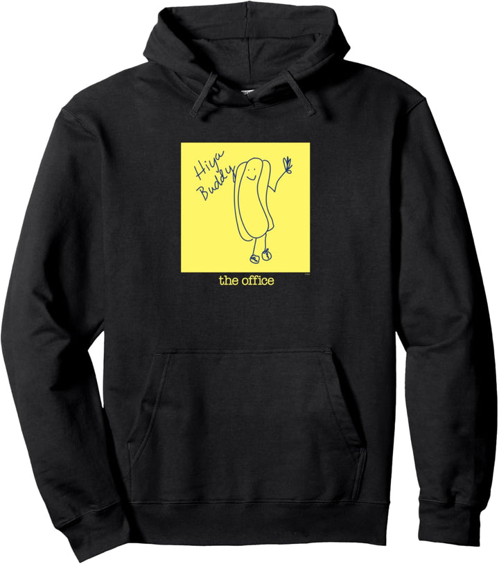 The Office Hallo Kumpel Hotdog Skizze mit Logo Pullover Hoodie