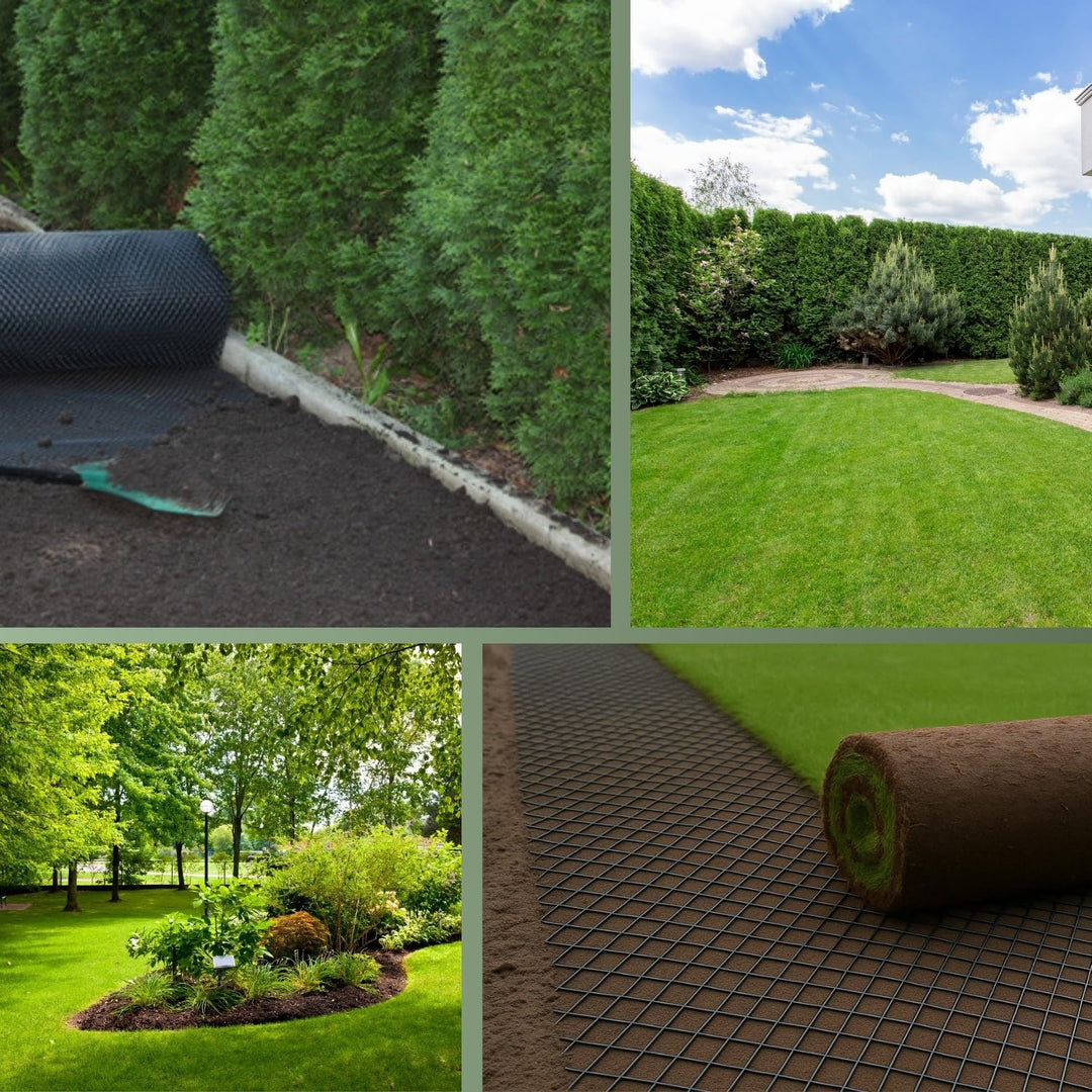 HaGa® Maulwurfgitter 10m x 1,2m Kunststoffgitter Maulwurfschutz in grün - pflanzenverträglich - verr