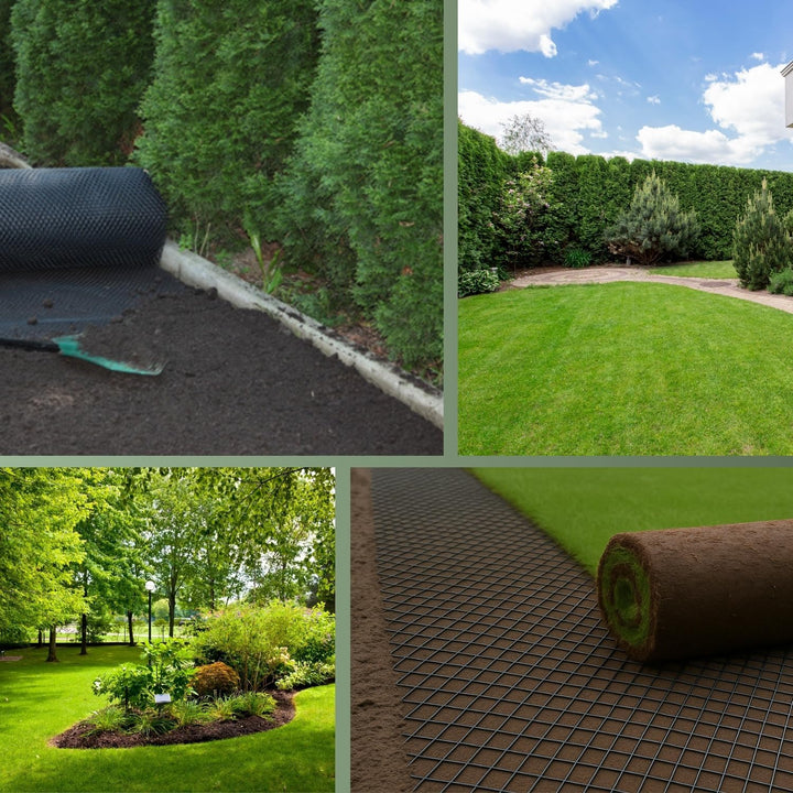 HaGa® Maulwurfgitter 10m x 1,2m Kunststoffgitter Maulwurfschutz in grün - pflanzenverträglich - verr