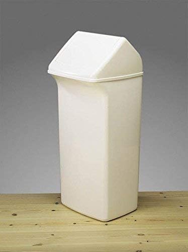 Durable Abfallbehälter mit Schwingdeckel Durabin Flip, 40 Liter, 1 Stück, weiss, 1809798010, Weiss