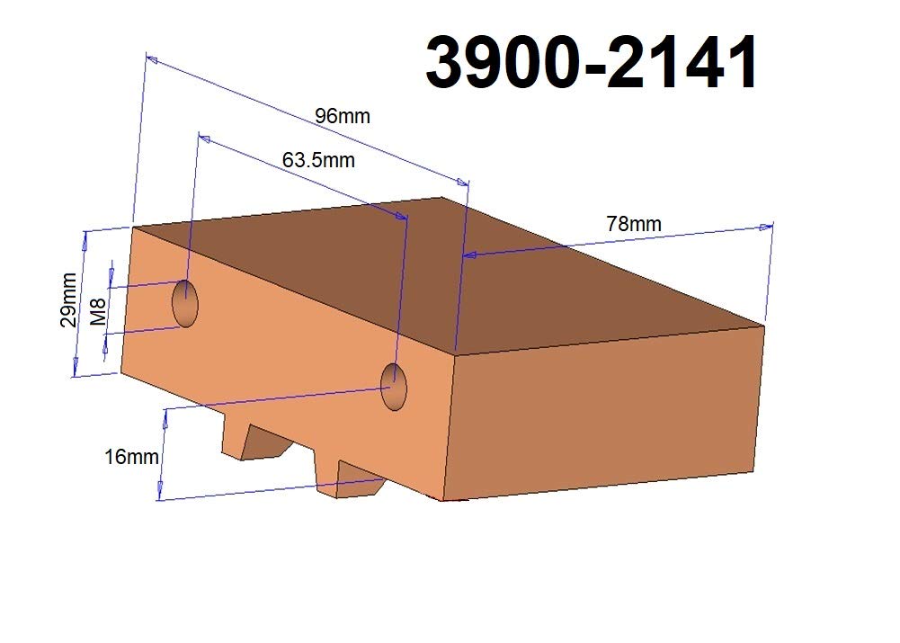 HHIP 3900-2141 Bewegliche Backe für 10,2 cm Pro Series Schraubstock #3900-2102 4" Fit Vise Backenblo